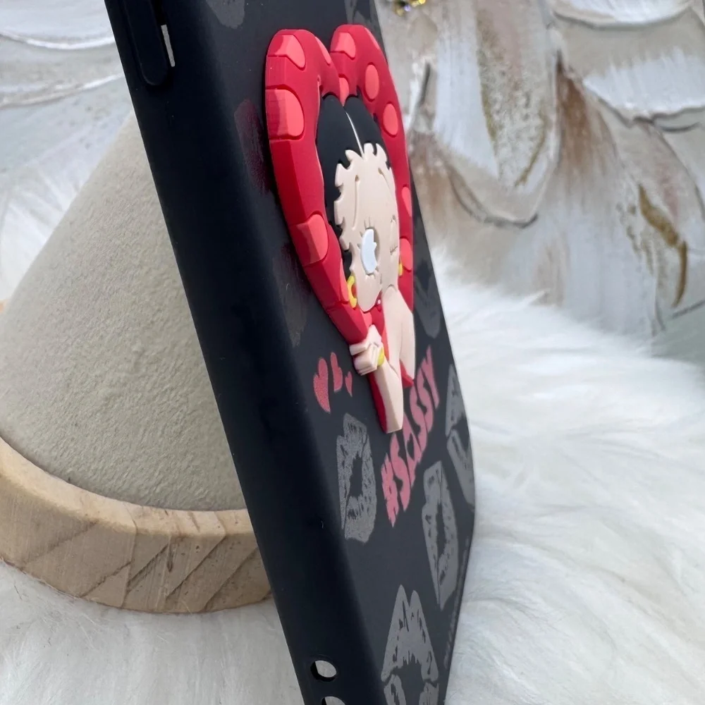 Sassy Betty Boop Black and Red Phone Case